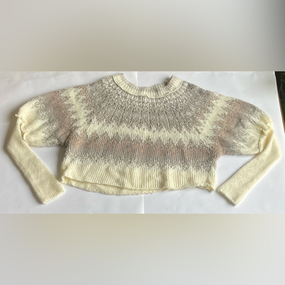 Free People Home For The Holidays Balloon-Sleeve Sweater - Picture 4 of 8